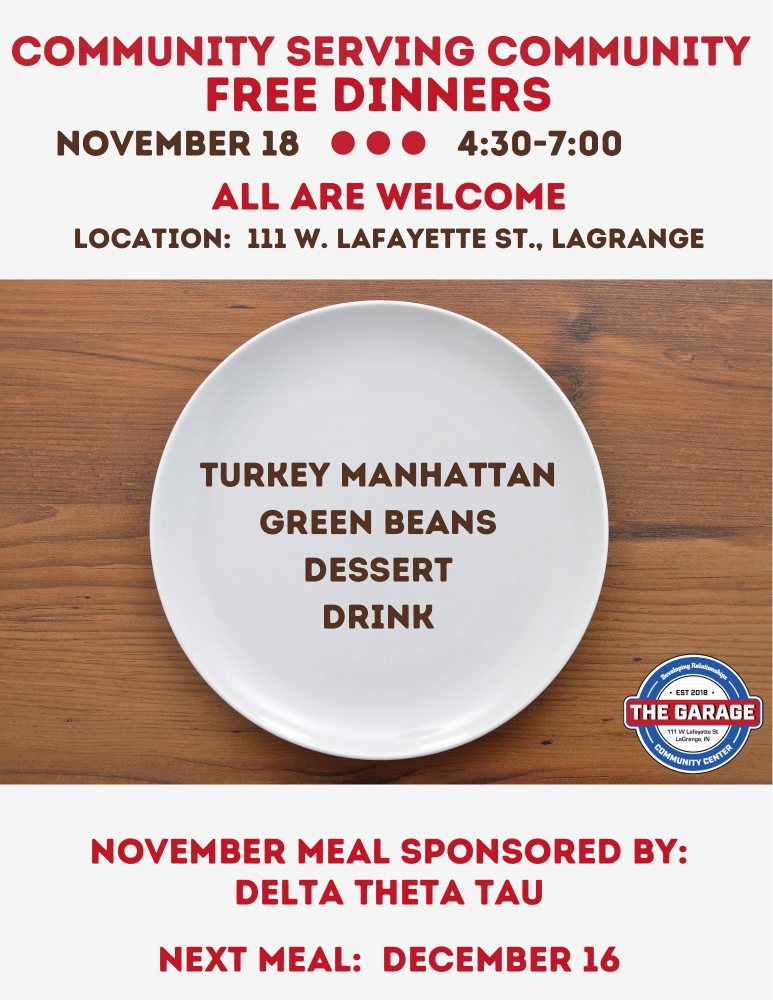 Community Serving Community Free Dinner