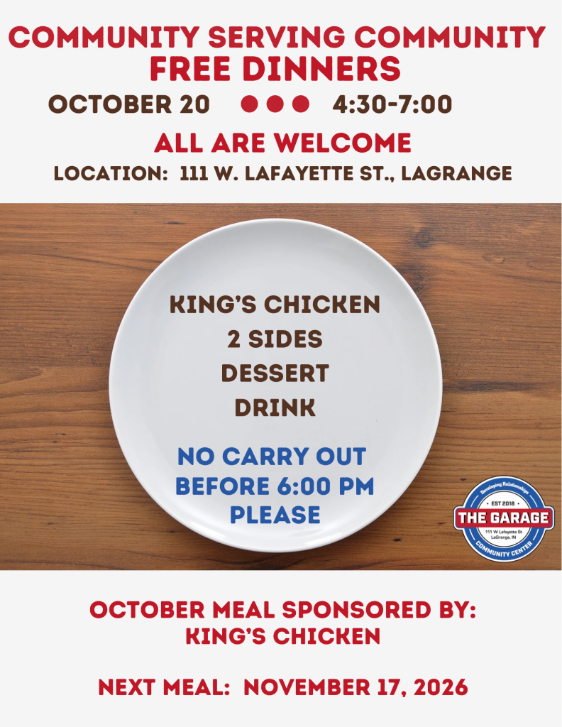 October 2026 Community Meal