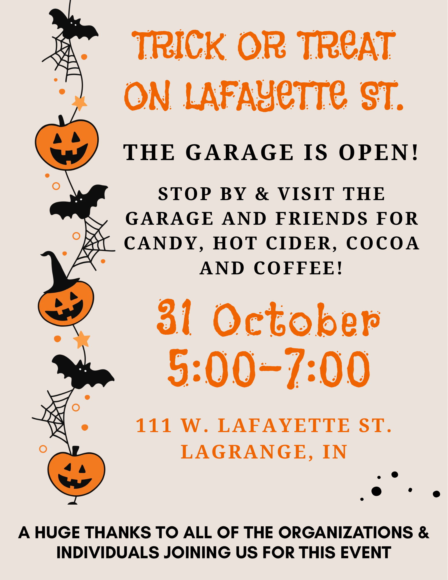 Trick or Treat on Lafayette Street!