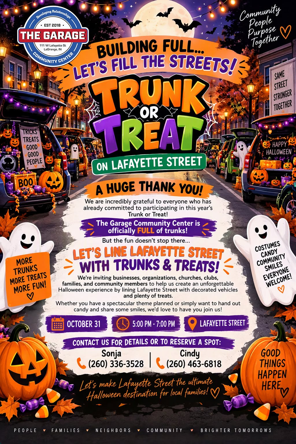 Trunk or Treat on Lafayette Street